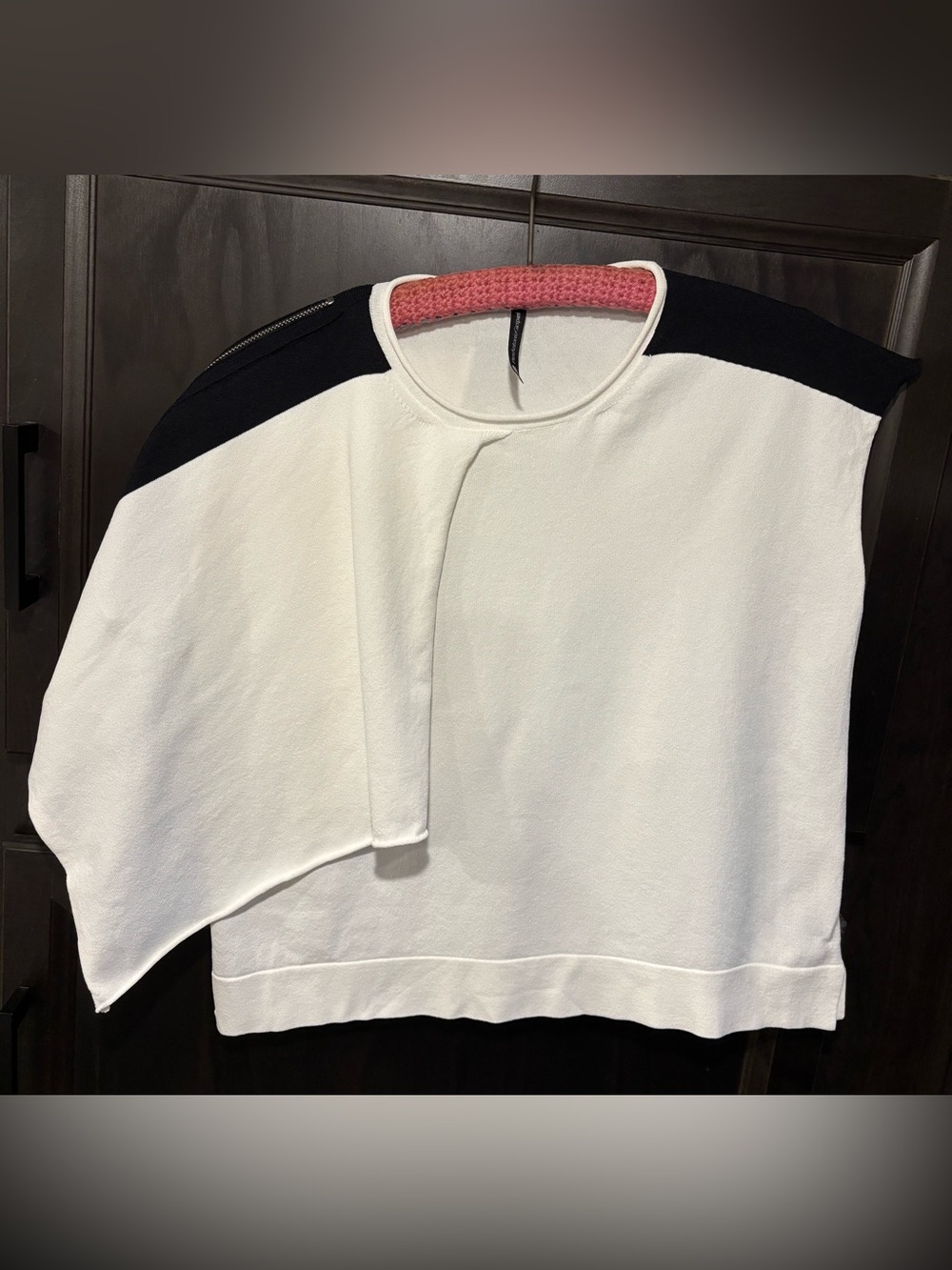 PierAntonioGaspari Italy Asymmetrical Poncho Knit Top Avant Garde 38